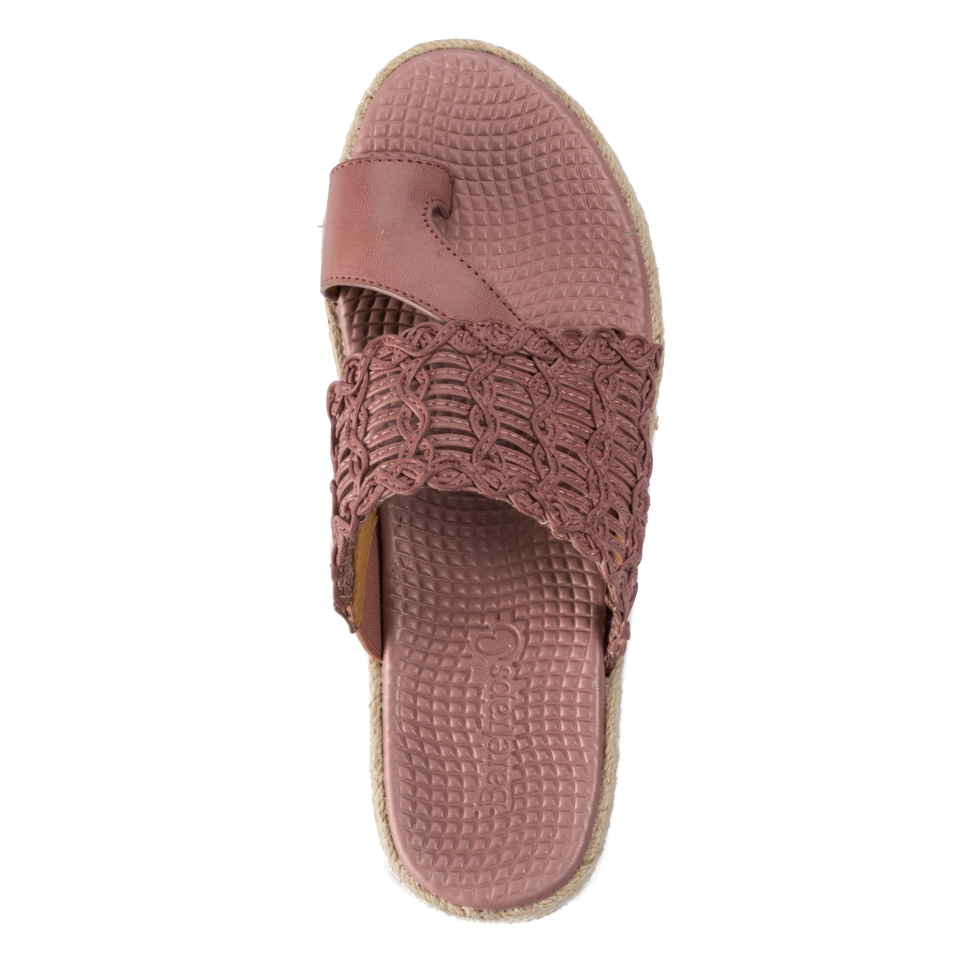 dusty rose flip flops