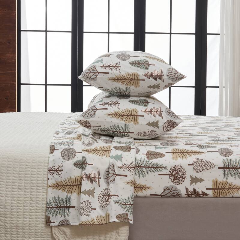 Linery & Co. Ultra-Soft Lodge-Inspired Brushed Microfiber Sheet Set