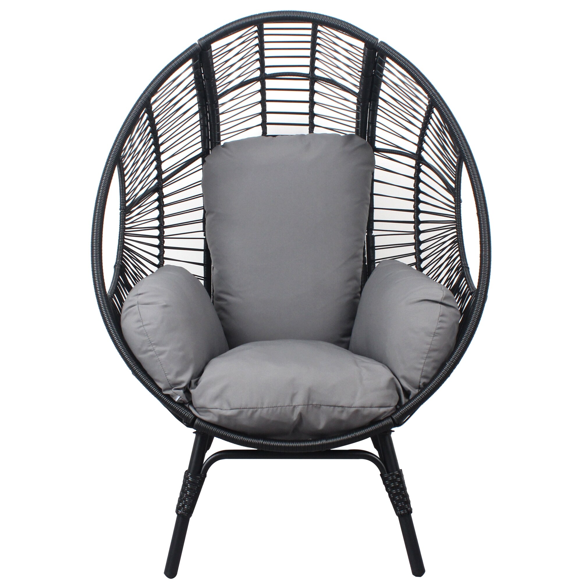 Cutter teardrop wicker lounge chair 2025