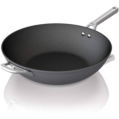 Ninja Foodi NeverStick Premium Hard-Anodized, 11-Inch Wok, Slate Grey
