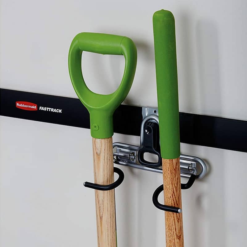 Rubbermaid FastTrack Wall S Hook 2 Handle Tool Storage Organizer Rack (2 Pack) - 1.19
