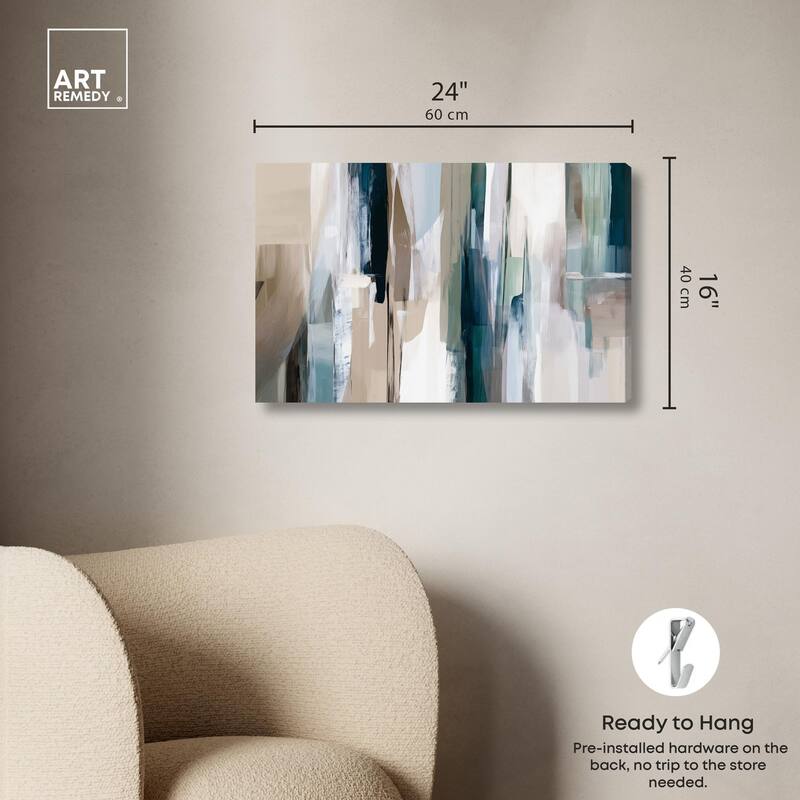 Color Columns Canvas by Art Remedy, Gallery Wrapped