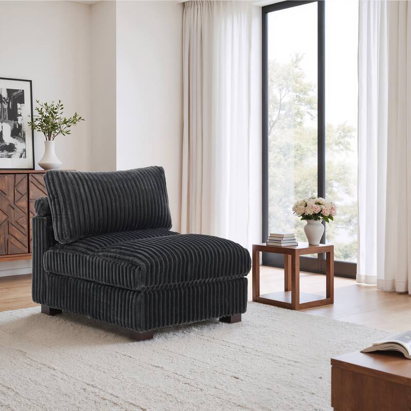 Plush Faux Fur Accent Sofa Chair