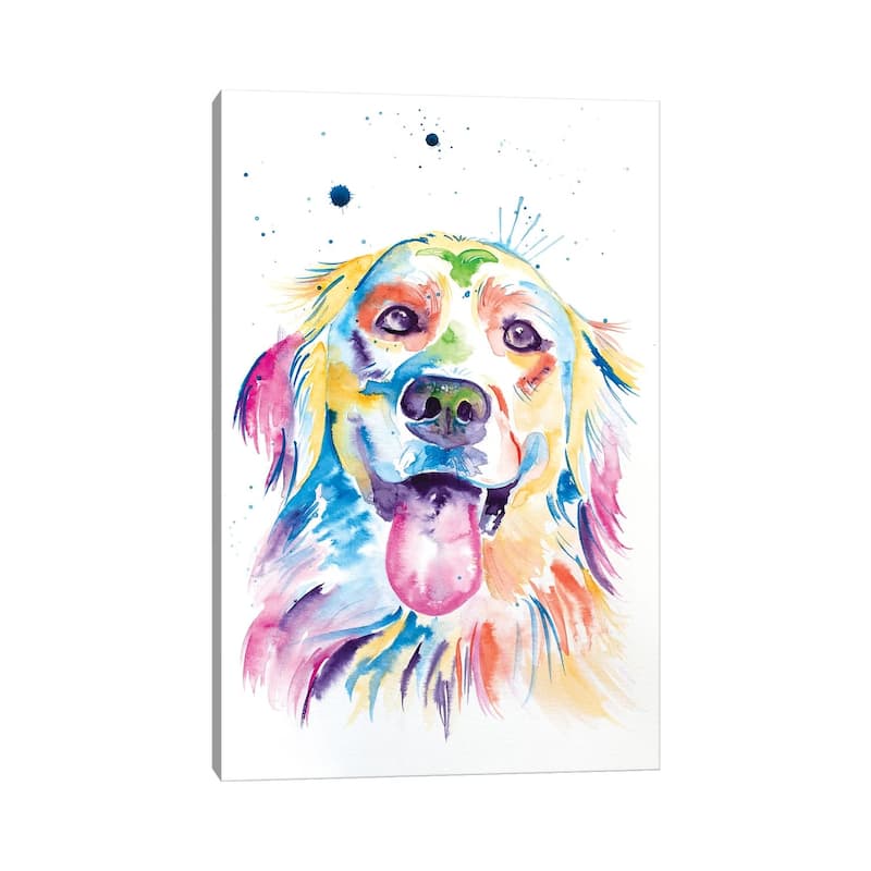 iCanvas "Watercolor Golden Retriever" by Jennifer Seeley Canvas Print