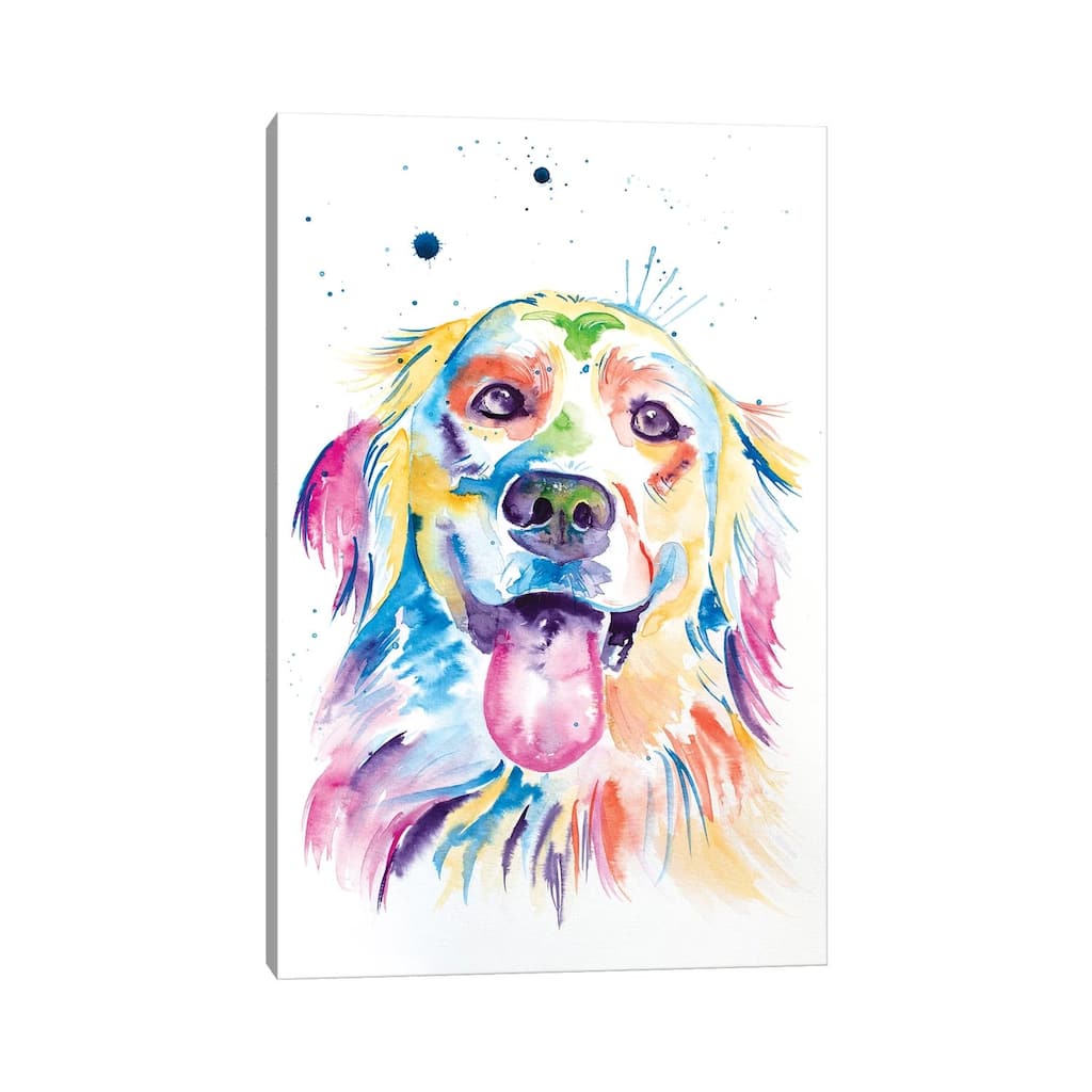 iCanvas "Watercolor Golden Retriever" by Jennifer Seeley Canvas Print