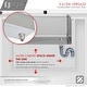 preview thumbnail 13 of 31, STYLISH 25 inch Stainless Steel 16G Workstation Undermount Kitchen Sink - 25" x 19" x 10"