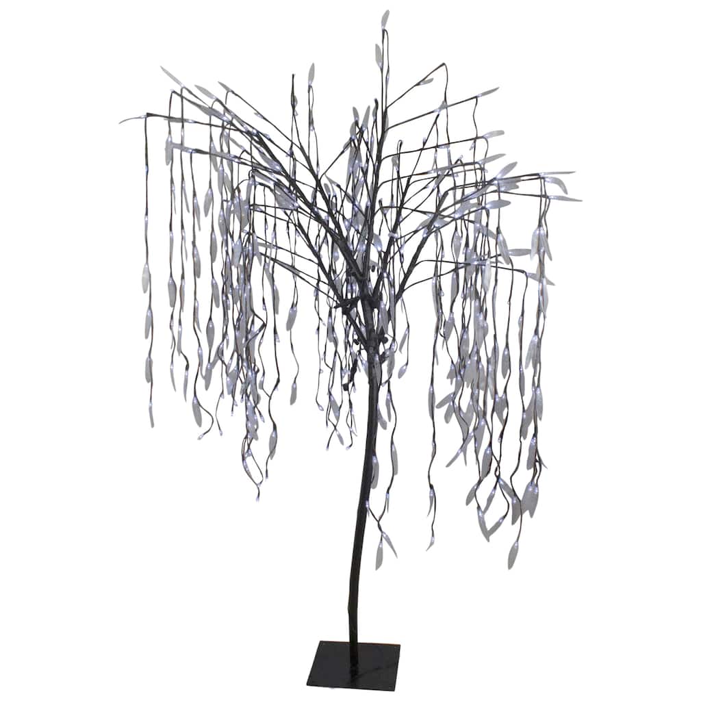 6' Lighted Christmas Willow Tree Outdoor Decoration - LED Lights