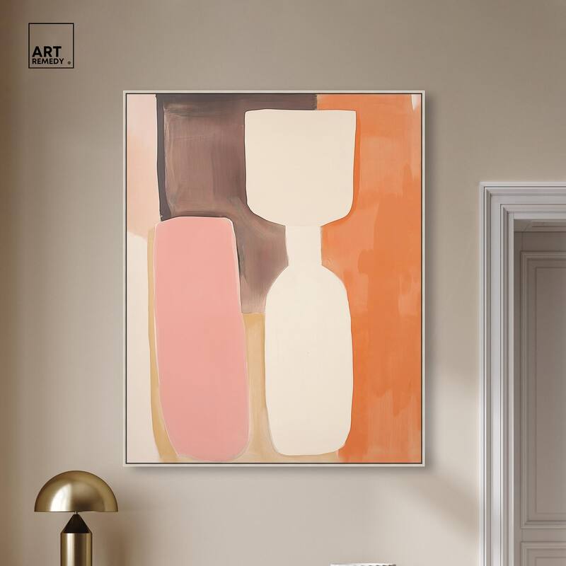 Peach Echoes I Canvas by Art Remedy