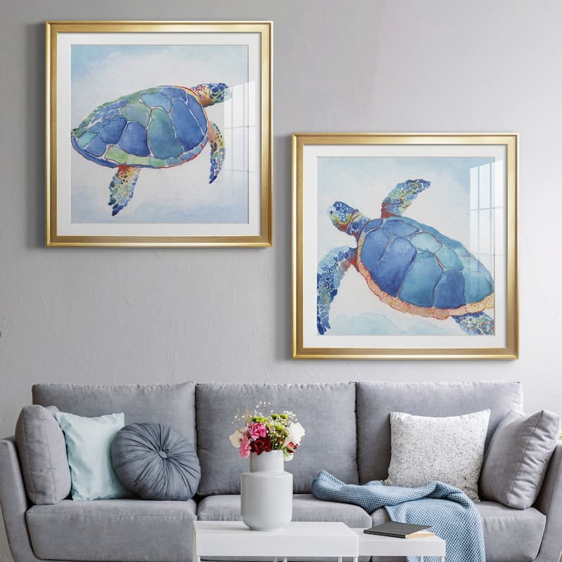 Galapagos Sea Turtle I Premium Framed Print - Ready to Hang