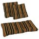 preview thumbnail 5 of 12, Tufted Indoor/Outdoor Settee Cushion Set (Set of 3) Lyndhurst Raven