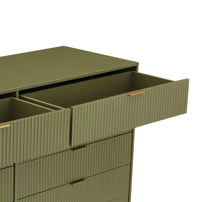 Manhattan Comfort Dumbo Modern 10-Drawer Double Tall Dresser