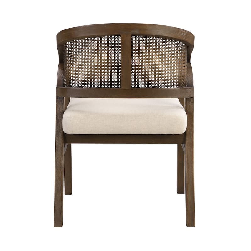 Christopher Knight Home - Acantha Rubberwood Frame with Rattan Back 7 Piece Dining Set