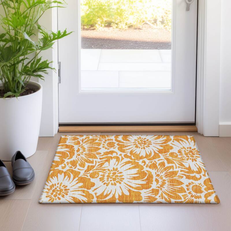 Tana Botanic Elegance Weather Resistant Classic Meets Modern Runner Outdoor Rug