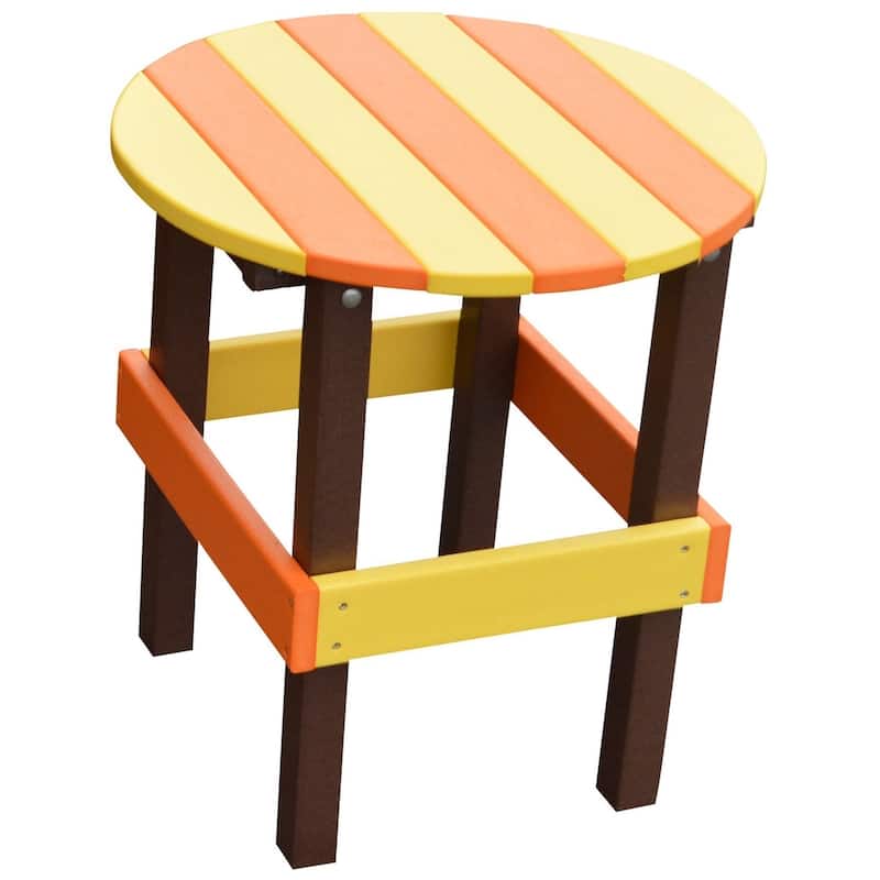 Poly Round Side Table - Autumn Splendor