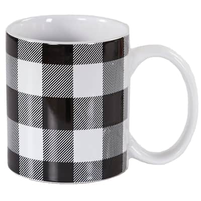 Paseo Road by HiEnd Accents Camille Buffalo Check Mug Set, 4PC