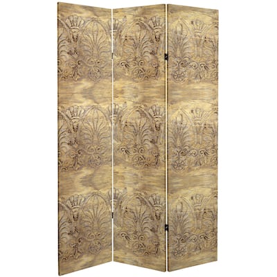 6 ft. Tall Baroque Flourish Canvas Room Divider
