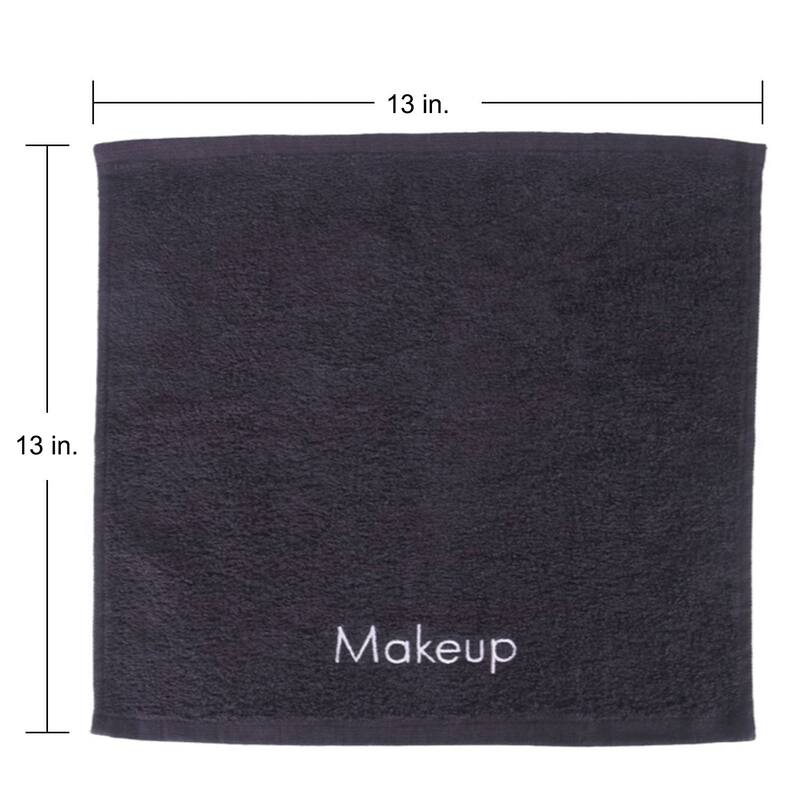 Cotton Embroidered Makeup Remover Towels - Set of 6