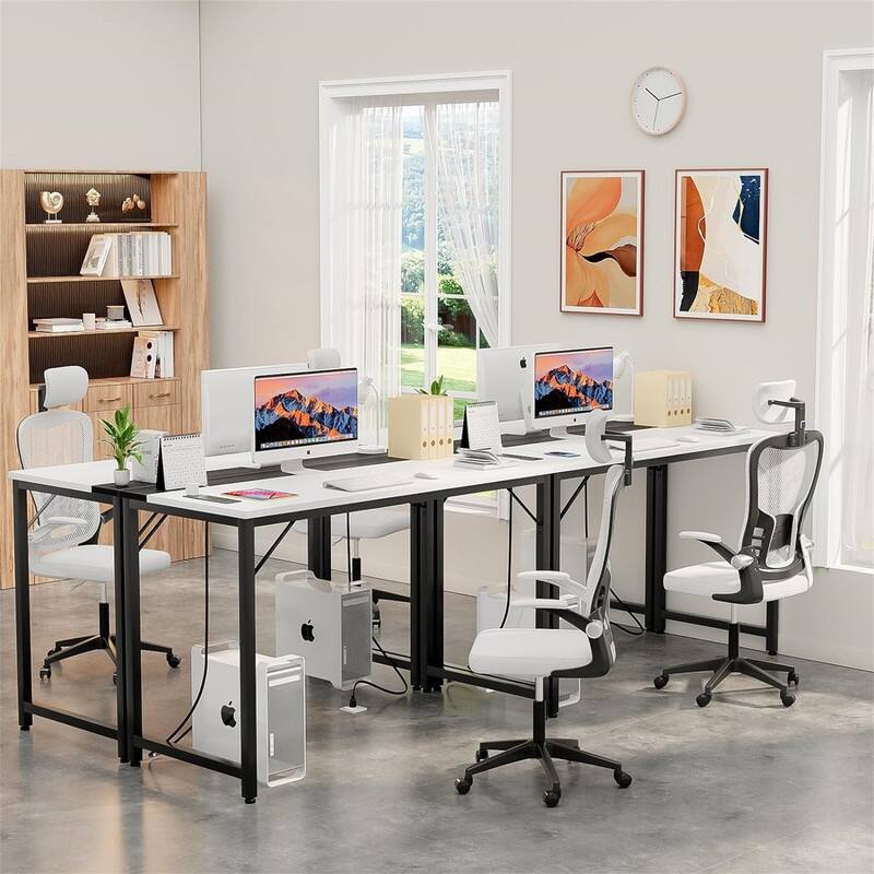 55 Inch Computer Desks with Power Outlets