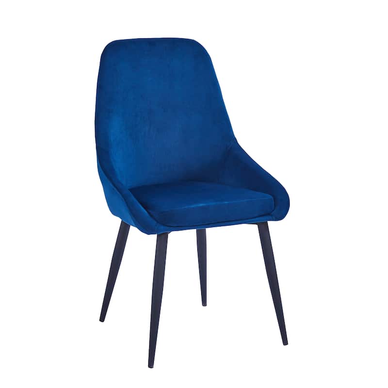 Porthos Home Fern Dining Chairs Set of 2, Velvet Upholstery, Steel Legs