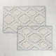 preview thumbnail 20 of 23, Superior Ceton Geometric Washable Bath Rug, Set of 2 Large - Blue