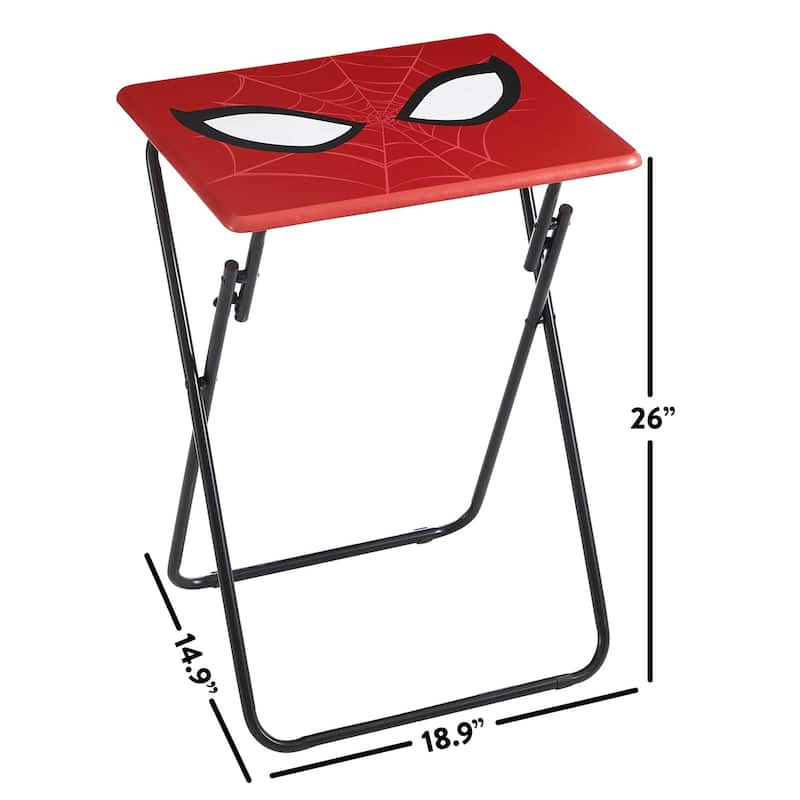 Marvel Spiderman Folding Tray Table,Portable Snack Laptop Table