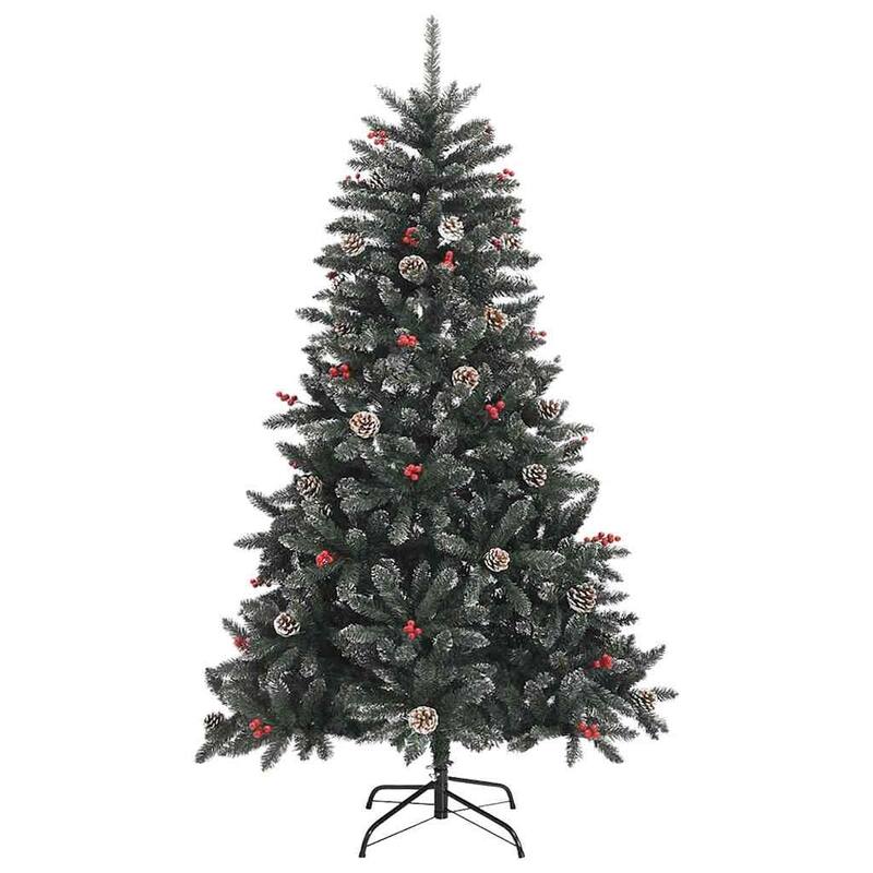 vidaXL Artificial Christmas Tree with 150 LEDs Green 68 x 68 x 120 cm