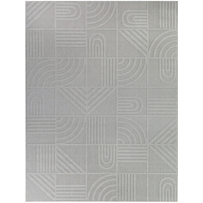 Flamel Modern Abstract Indoor/Outdoor Area Rug