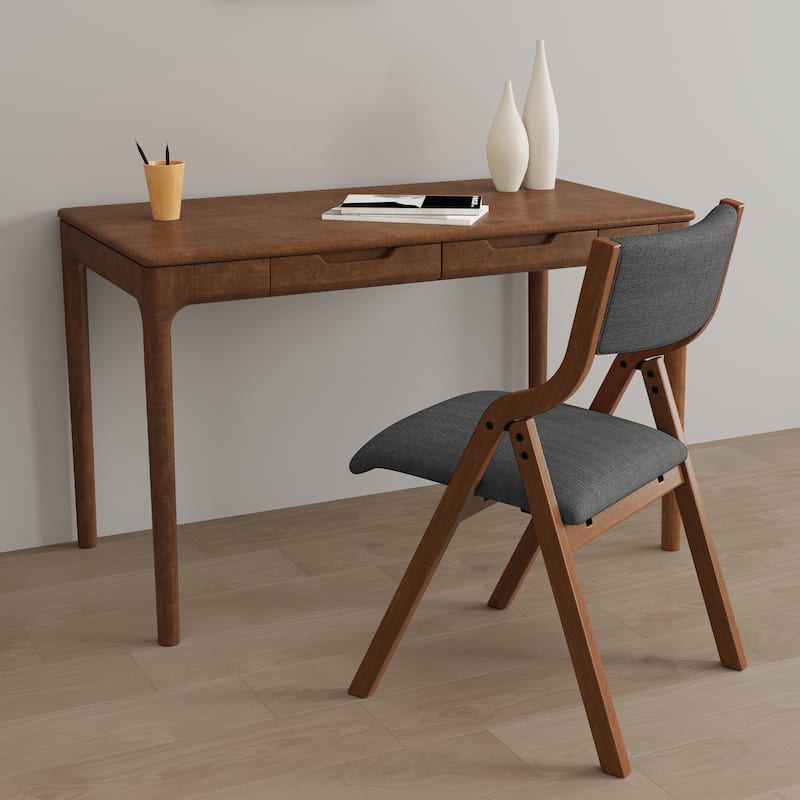 Upholstered Folding Dining Chair, Space Saving, Easy To Carry