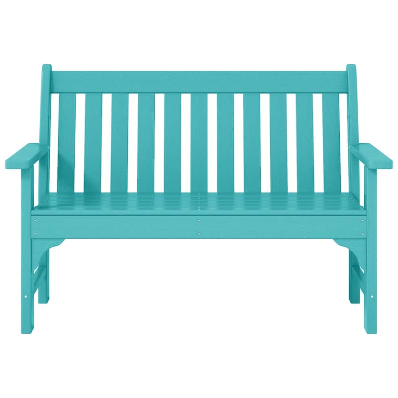 Polytrends Laguna 3-Piece Outdoor Patio Bench Set With Coffee Table