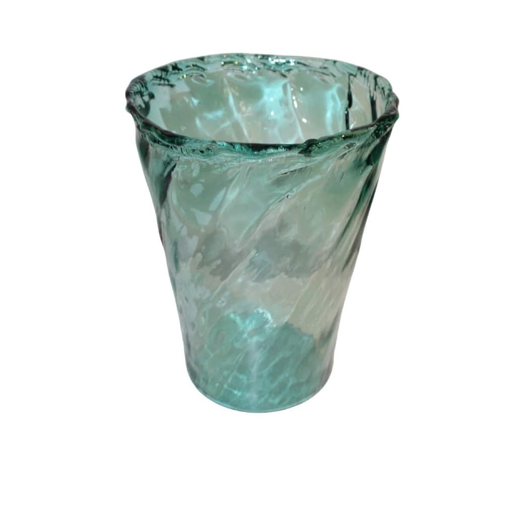 Tapered Cylindrical Glass Vase - 15.5" - Clear