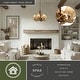 preview thumbnail 2 of 5, Lodge 6 Light Cream Rustic Antler Chandelier - 22-in W x 18-in H x 22-in D