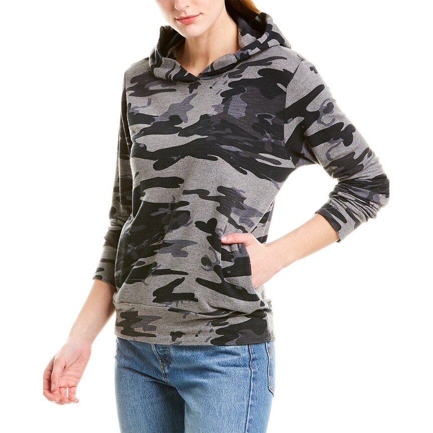 monrow camo hoodie