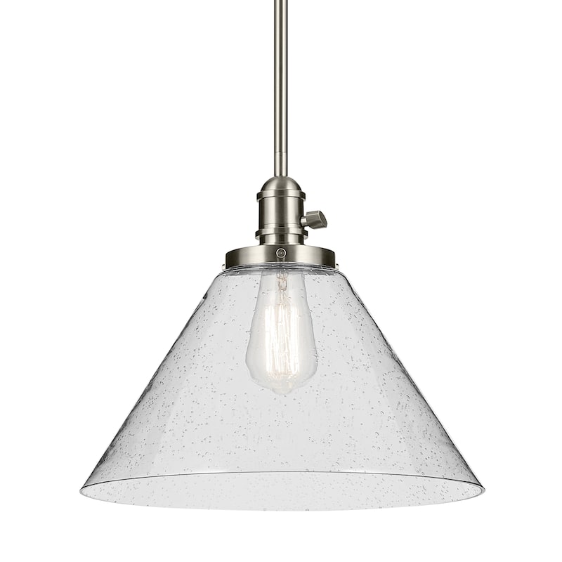 Kichler Lighting Avery 1-Light Pendant Light with Seeded Glass