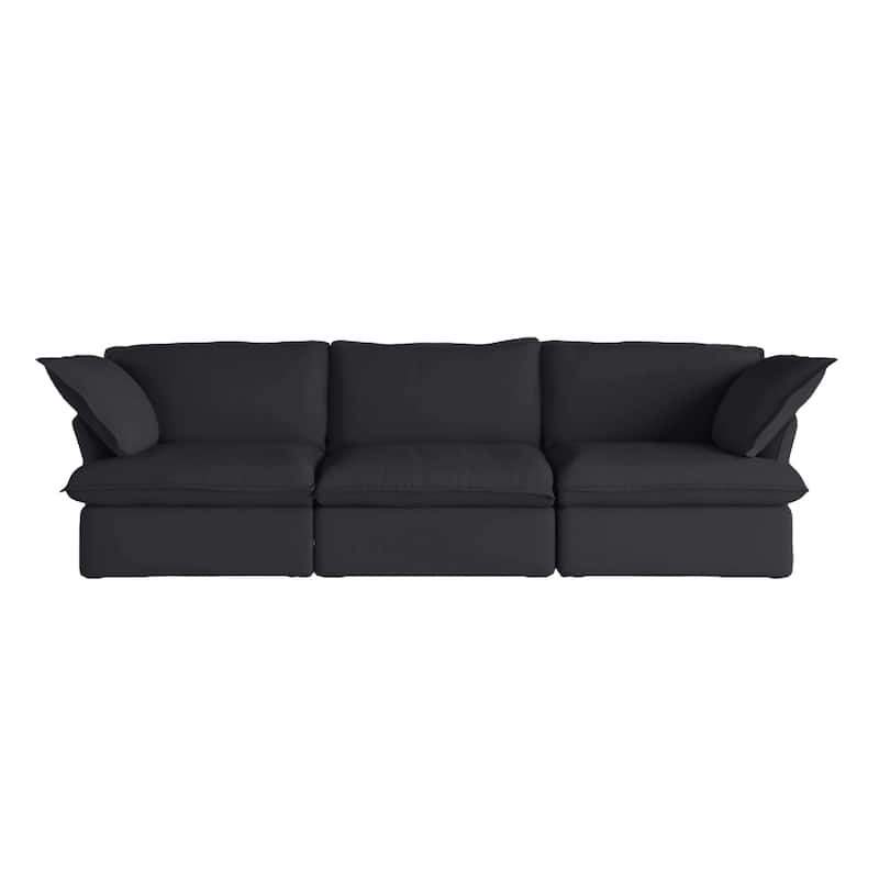 Modern Down Filled Upholstered Sectional Sofa -3 piece