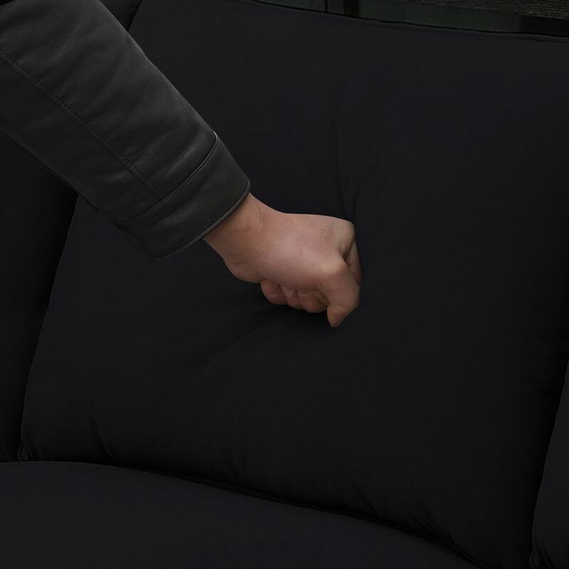 112" Fabric 7-Piece Modular Sectional Sofa with Ottoman and 3 Pillows