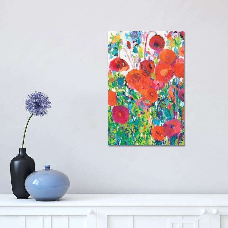 iCanvas "Vivid Poppy Collage I" by Tara Funk Grim Canvas Print - 18x12x1.5