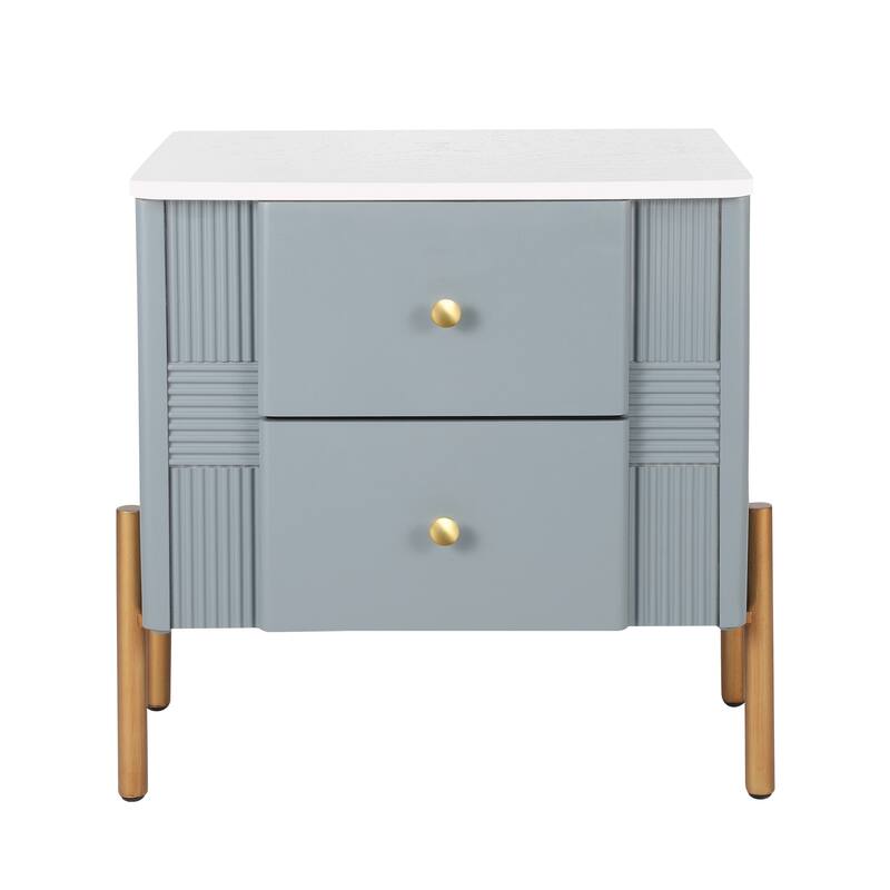 Christopher Knight Home- Alcott Engineered Wood Nightstand with 2 Storage Drawer