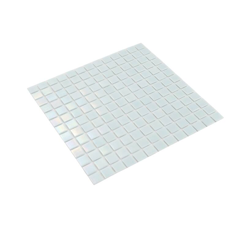 Apollo tile 12" x 12" Nacreous Glossy Stone Blue Glass Tile (20 sq ft/case) - 20 Pack