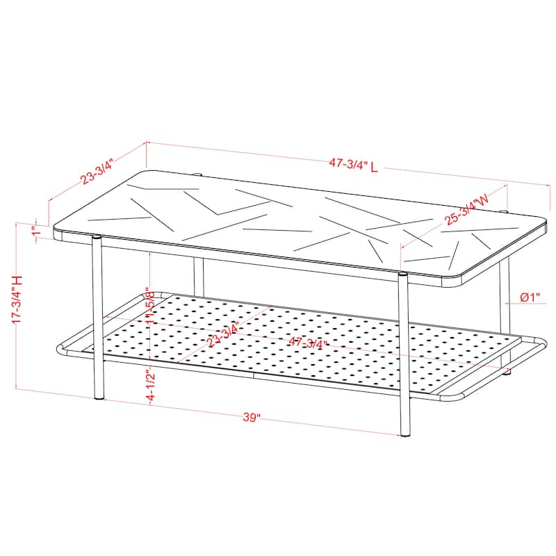 Puetz Contemporary Black Glass Top 2-Piece Coffee Table Set by Furniture of America