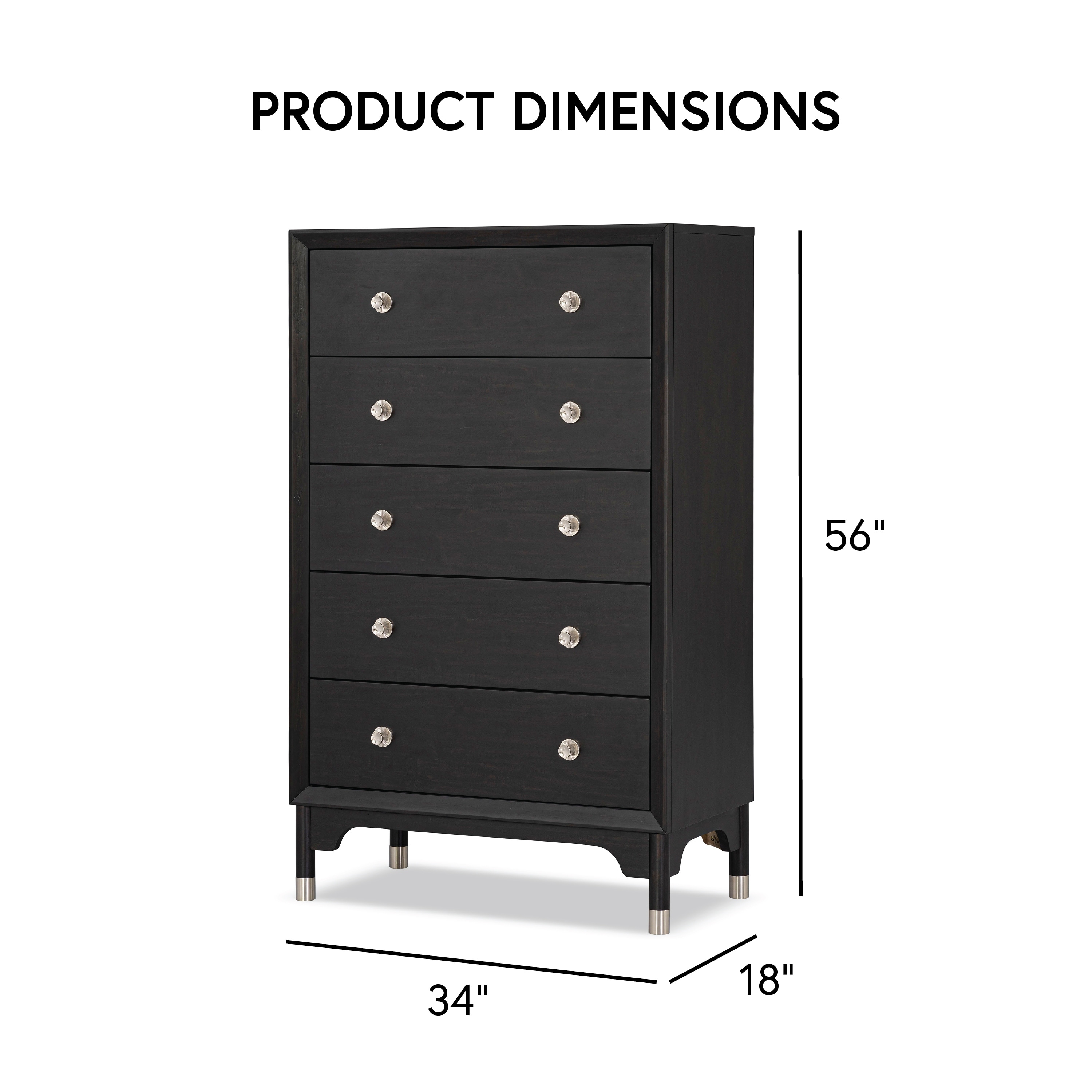 black dresser 5 drawer Flamaker Tall for Bedroom, Dresser, Wood Dressers, Wide Chest of Drawer, Storage Drawers, Storage Organizer for Closet, Hallway (Black) : Home & Kitchen 49.5 5 Drawer Dresser with Large Drawers Metal Glides Homfa 5 Drawer Dresser with