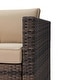 preview thumbnail 22 of 20, 3 Pieces Wicker Patio Outdoor Sectional Set