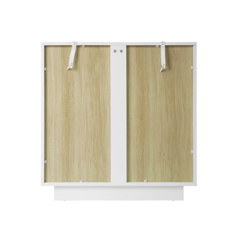 2 Storage Cabinet with Glass Door for Living Room,Dining Room,Study