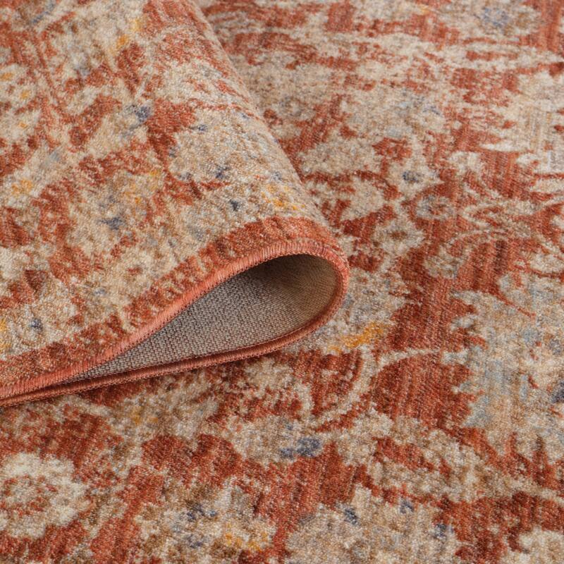 Albany Vintage Power-Loom Pink Area/Runner Rug