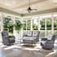 Option Grey Rattan - Grey Cushion