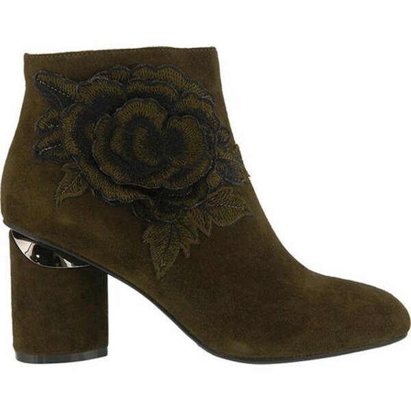 olive green booties womens