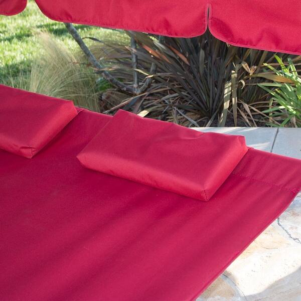 Shop Belleze Swimming Pool Double Hammock Bed Sun Lounger Chaise
