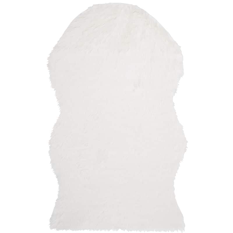 SAFAVIEH, Faux Sheep Idith Shona 2.4-inch Thick Rug