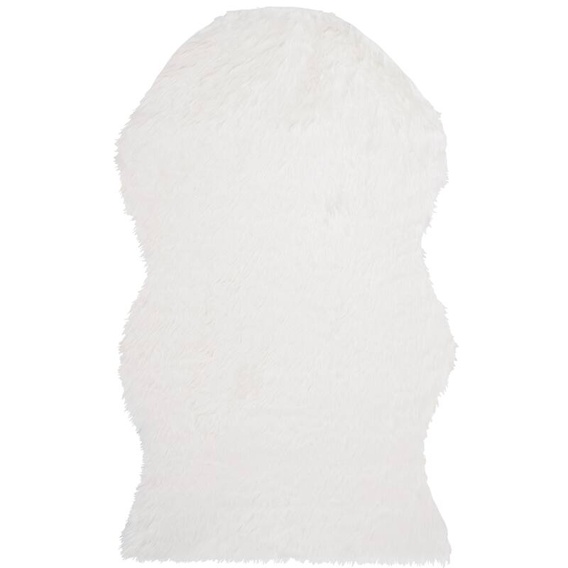 SAFAVIEH Faux Sheep Skin Shona 2.4-inch Thick Rug