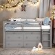 preview thumbnail 2 of 22, Kid-Friendly Design Full Size Loft Bed with Desk and Drawers