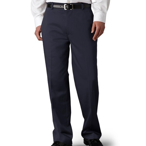 Dockers Mens Khaki Pants Navy Blue Size 40x32 Classic-Fit Flat Front. Opens flyout.